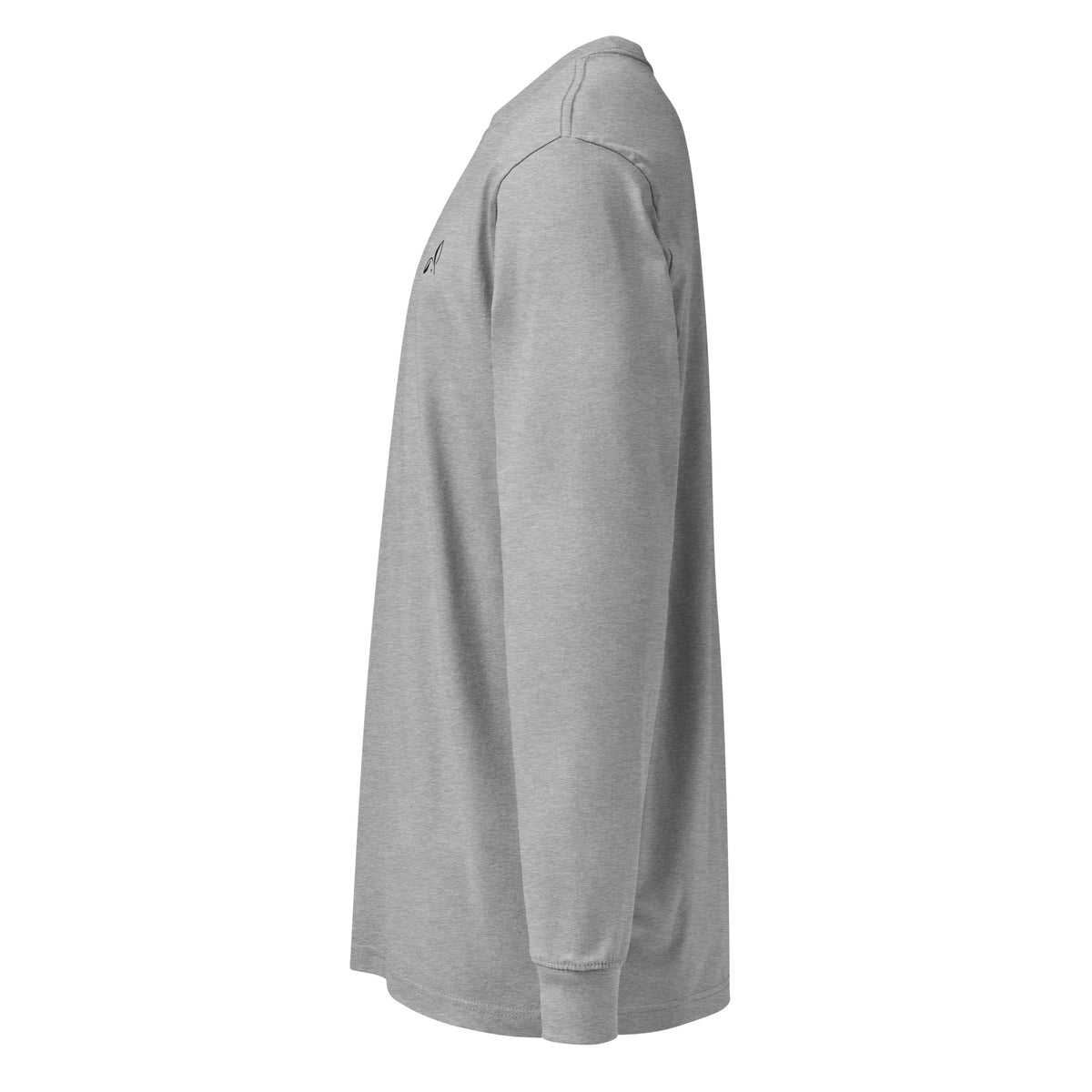LOUPI GANG Studio Long Sleeve in Carbon Grey — left view mockup