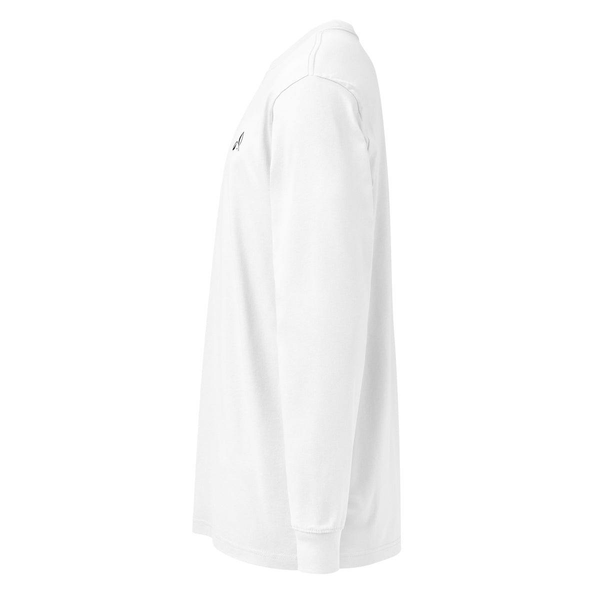 LOUPI GANG Studio Long Sleeve in White — left view mockup