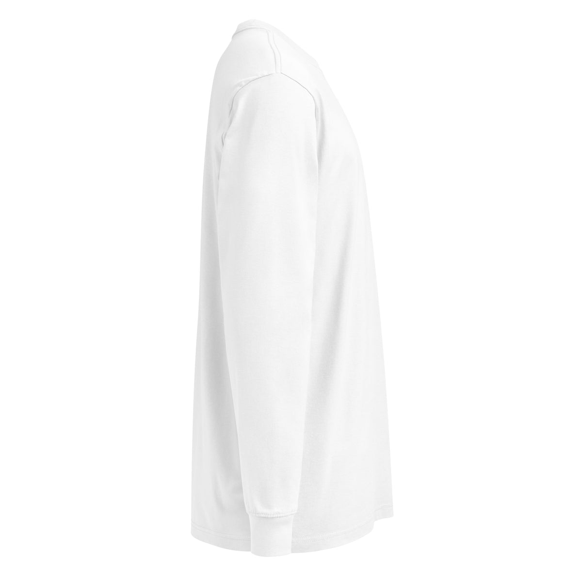 LOUPI GANG Studio Long Sleeve in White — right view mockup