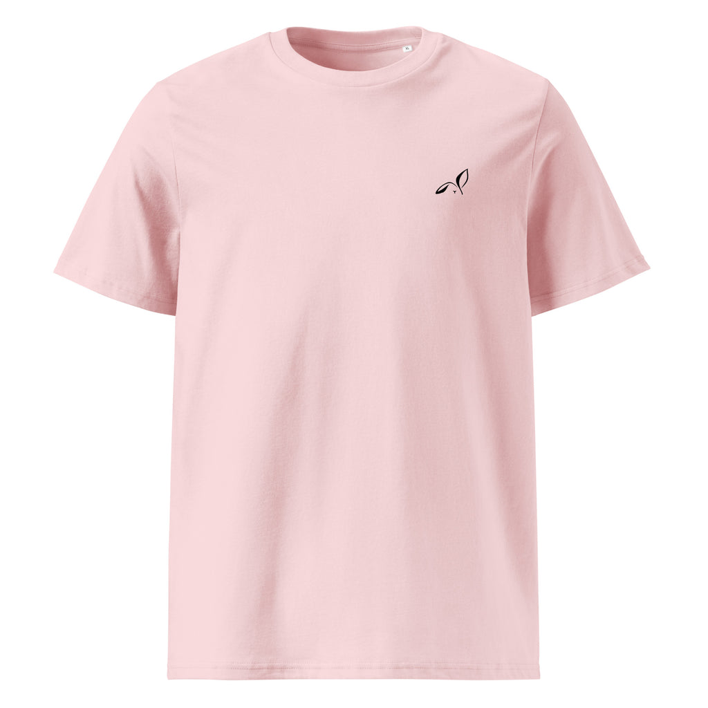 LOUPI GANG Essential Organic Tee in Cotton Pink — front view mockup
