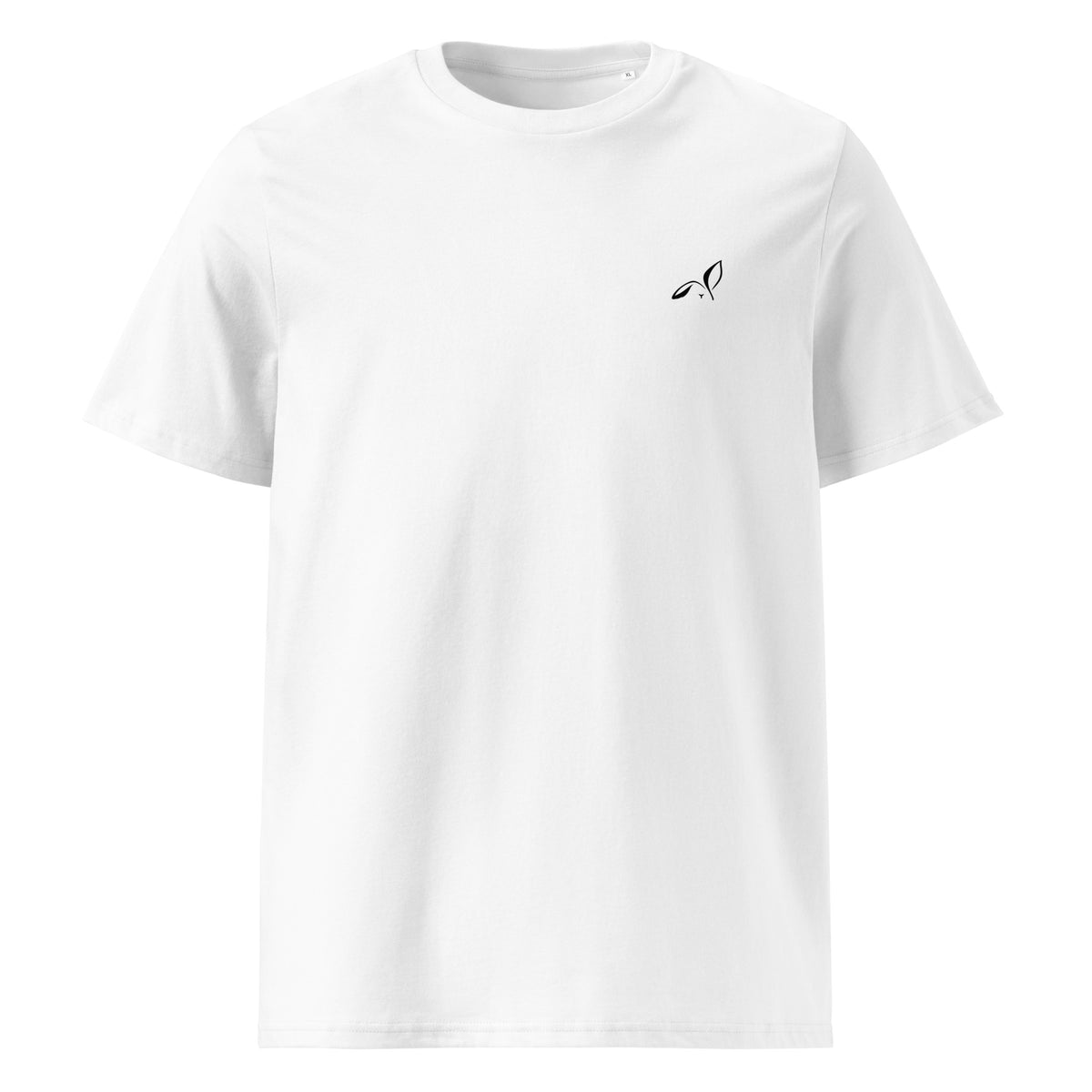 LOUPI GANG Essential Organic Tee in White — front view mockup